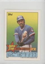 1989 Super Star Sticker Back Cards Andre Dawson Jose Lind Lee Smith ( 126 251)