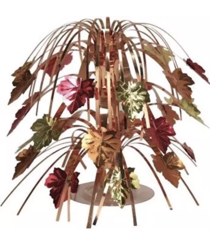 Fall Leaves Mini Cascade Centerpiece Fall Thanksgiving Party Decorations - Image 1 of 3