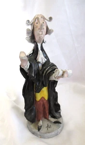 Cesare Poli Ceramic Judge Lawyer Figurine 8" Good Preowned Condition - Picture 1 of 8