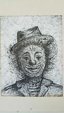 Drawing Signed. Drawing Signed Jean Carzou? Clown