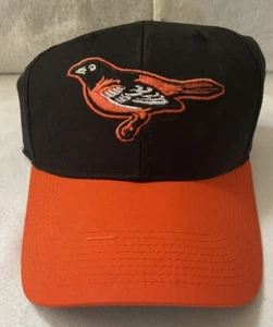Baltimore Orioles Team MLB Baseball Cap Hat OSFM Orange Black Curve Brim - Picture 1 of 7