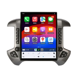 15.6" Android Tesla Vertical Screen GPS Radios For Chevrolet Silverado 2013-2019 - Foto 1 di 20