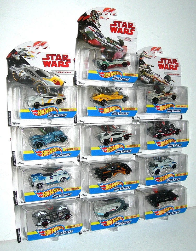 Star Wars Hot Wheels 1:64 Diecast Character Starship Track Cars - NIP - Image 1 of 1