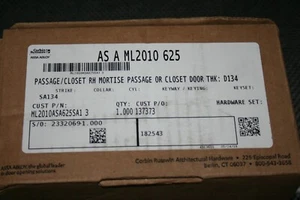 NEU - Corbin Russwin AS A ML 2010 625 Einsteckschloss Chrom poliert Durchgang/Schrank - Bild 1 von 11