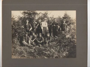 Large 1905 Card Mounted Photo of Seattle WA Baseball Team w/ Bats - Picture 1 of 1