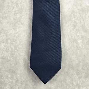 Club Room Navy Dark Blue Stripe Repp Geometric Executive Silk Neck Tie Men's - Picture 1 of 6
