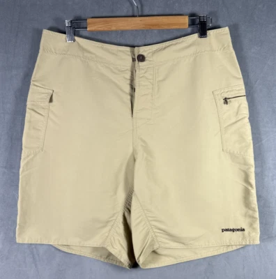 Pantalones Cortos Carga Patagonia Journeyman Para Hombres 34 Tostado Caqui 8" Entrepierna Senderismo Aire Libre Foto 1 de 4