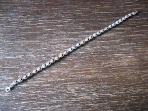 elegante pulsera de tenis pulsera de línea pulsera plata 925 oro bicolor circonita - Imagen 1 de 3