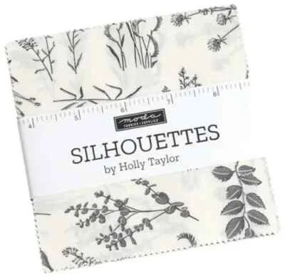 MODA BRAND NEW Silhouettes Charm Pack 42 x 5 inch by  5 inch Squares - Image 1 of 2