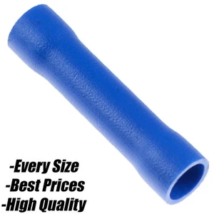 BLAU Stoßverbinder Anschlusshülse Klemme Elektrokabel Crimp Radio TV - Bild 1 von 1