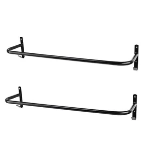 2pcs 34"Blanket Rack with Bridle Hooks,Wall Mounted Removable Horse Blanket Bar - Picture 1 of 5