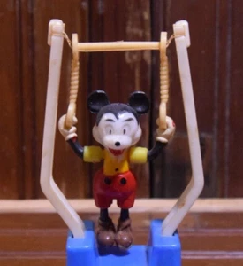 WALT DISNEY MICKEY MOUSE TRICKY TRAPEZE TOY 1977 VINTAGE HONG KONG TESTED WORKS - Picture 1 of 16