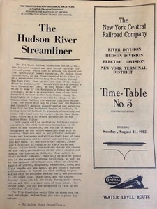 The Tri-State Railway Historical Society - NYC Railroad Co. Time Table No. 3 Eff - Picture 1 of 1