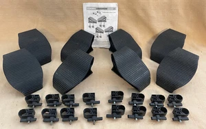 Set x 8 Yakima LandShark Saddles Kayak Roof Rack + SNAR Mounts Mako HullyRollers - Picture 1 of 13