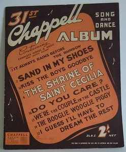 vintage music book Chappell 31st Album complete words and song Australian - Picture 1 of 3