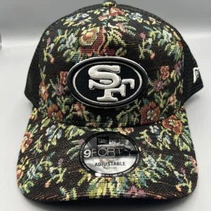 San Francisco 49ers Trucker Hat Men Floral 9Forty New Era Snap Back Cap New - Picture 1 of 9