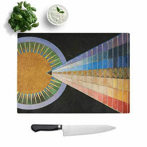Altarbild Nr.1 von Hilma Af Klint Schneidebrett Glas strukturiert für Küche - Bild 1 von 5