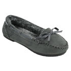 NEW Girls Kids Moccasins Slip On Indoor Outdoor Slippers Fur Loafer Shoes