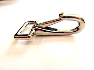 Juego de dos broches de presión de resorte halter de 1" (2,5 cm) color plata - Imagen 1 de 7