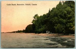 Cedar Beach Beaverton Ontario Canada J E Evans DB Postcard F10 - Picture 1 of 2