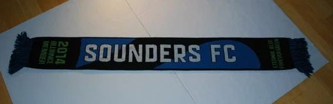Seattle Sounders FC 2014 Season Ticket Member Scarf Adidas Green / Blue / Black Cover