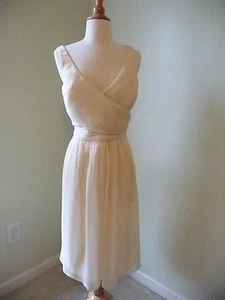 NEU J.CREW HEIDI KLEID AUS SEIDENCHIFFON, T12, 08804, CHAMPAGNER, $ 228 - Bild 1 von 6