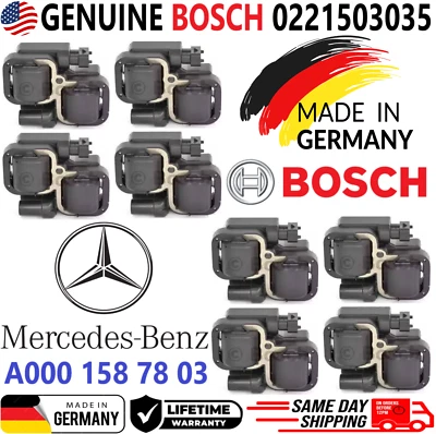 GENUINE BOSCH Ignition Coils For 1998-2011 Mercedes-Benz A0001587803, 0221503035 - Image 1 of 4