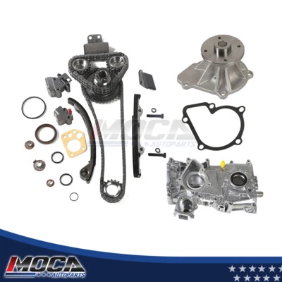 Kit de bomba de aceite de agua de cadena de distribución para 91-99 2,4 L Nissan 240SX 16V DOHC KA24DE MOCA Foto 1 de 4