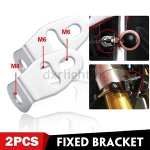 2PC Motorcycle Mount Bracket Clamp Holder Spot Fog Driving Headlight Turn Signal - Picture 1 of 7