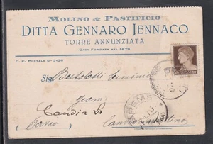 Cartolina Commerciale Torre Annunziata Ditta Jennaco Molino e Pastificio KY2289 - Foto 1 di 1