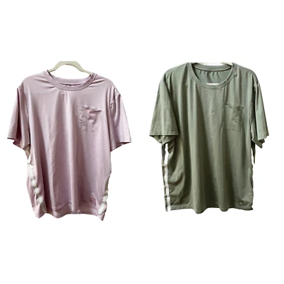 Conjunto de 2 camisetas deportivas FILA para hombre talla XL verde púrpura manga corta Foto 1 de 4