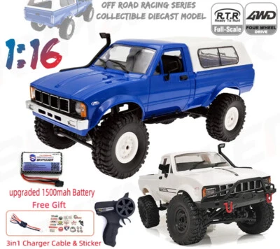 Lo último Coche de radiocontrol 1:16 2.4G 4x4 Rock Crawler eléctrico Buggy Camión de escalada LED en carretera Foto 1 de 4