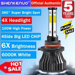 4side 9005+H11 LED Headlights Bulb High Low For Suzuki GSXR600 GSXR750 2008-2010 - Picture 1 of 11