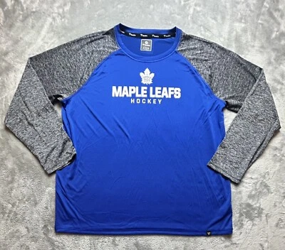 Toronto Maple Leafs Shirt Mens Fanatics Graphic Long Sleeve NHL Hockey 3XL - Image 1 of 3