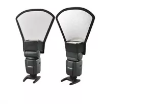 Reflector Flash diffuser softbox silver/white Nikon speedlite Canon Sigma Sony. - Picture 1 of 4