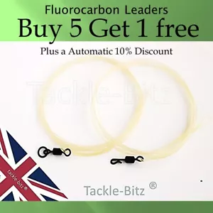 Carp Leaders Trans Brown Fluorocarbon Carp Fishing End Tackle Chod Hair Rigs - Picture 1 of 10
