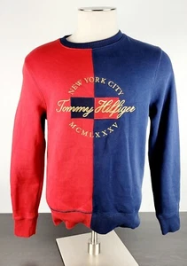 Tommy Hilfiger Essential Colorblock NYC Long Sleeve Crewneck Mens Size Small - Picture 1 of 5