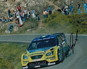 Marcus Gronholm handsigniert BP Ford World Rally Team Foto 10x8 3. - Bild 1 von 1