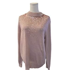 Juicy Couture Lentejuelas Suéter Taupe Talla XXL - Imagen 1 de 5