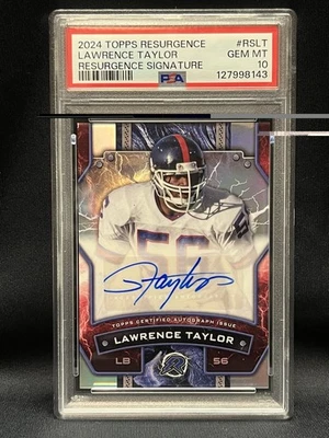 2024 Topps Resurgence Lawrence Taylor #RS-LT Resurgence Signature PSA 10 - Image 1 of 2