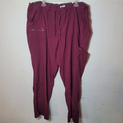 Koi Lite Burgundy Scrub Pants Size 3X - Image 1 of 4