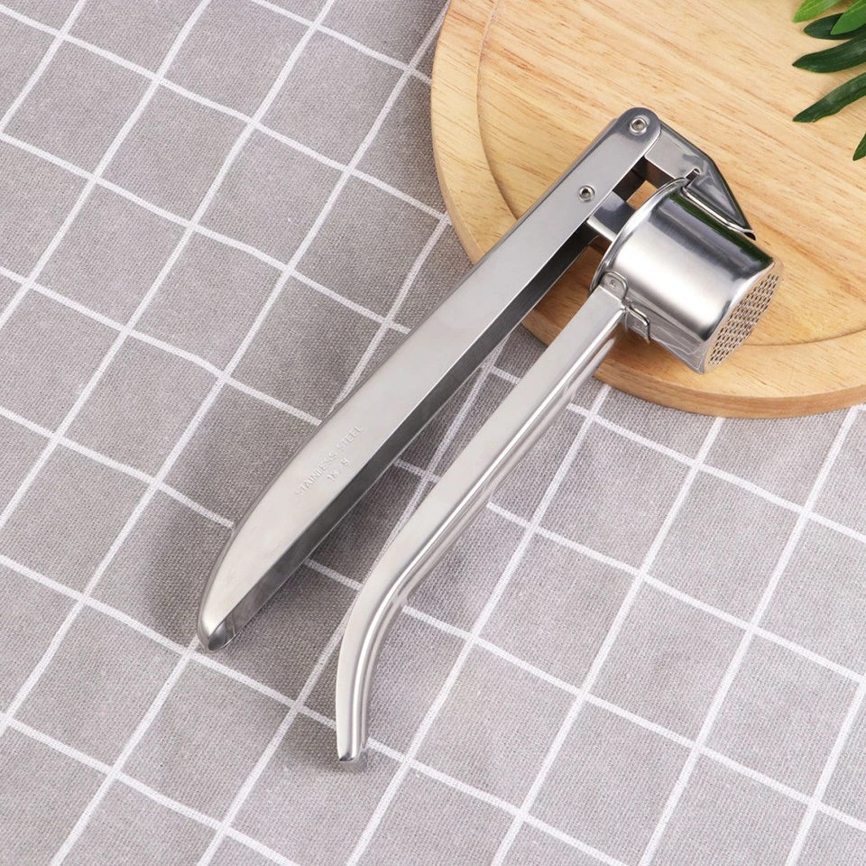  304 Stainless Pressa Per Aglio Crusher Di Strumento Premere L'aglio - Immagine 1 di 4