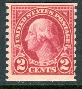 USA 1923 Washington 2¢ Carmine Perf 10 Coil Ty1 Perf 10 Scott #599 MNH T987 - Bild 1 von 5