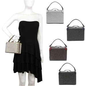 Bolso de Mano Pequeño Boutique Mujer Estuche Rígido Diamante Bolso de Hombro Noche Fiesta - Imagen 1 de 22