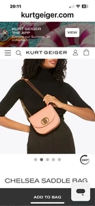 Kurt Geiger Chelsea Saddle Bag Leather - Picture 1 of 8