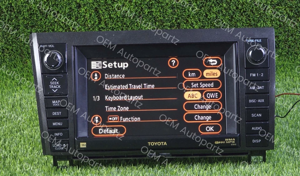 Toyota SEQUOIA 2007-2009 JBL Navegación Display Unidad 86120-0c230 Fabricante Original Usado Foto 1 de 4