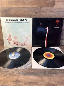 Lot Of 2 STEELY DAN LPS - AJA ~ 1977 ~ AB-1006 Gatefold - Countdown To Ecstasy - Picture 1 of 12