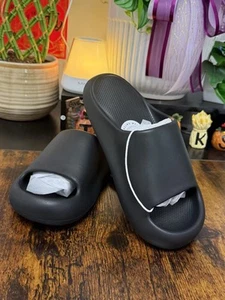 Soft Rubber Slippers | Non-Slip Bathroom Shower Slides | Unisex Sandals - Picture 1 of 8