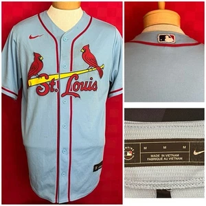 Maglia da baseball Nike St Louis Cardinals Cards MLB taglia media blu chiaro - Foto 1 di 9