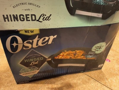 Sartén eléctrica antiadherente Oster DiamondForce 12" X 16" - Tapa con bisagras - IUC Foto 1 de 4